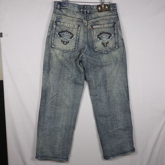 Vintage PJ Mark Jeans Straight Baggy Men's Size 36 x 32 Relaxed Hip Hop Y2K - Picture 6 of 9